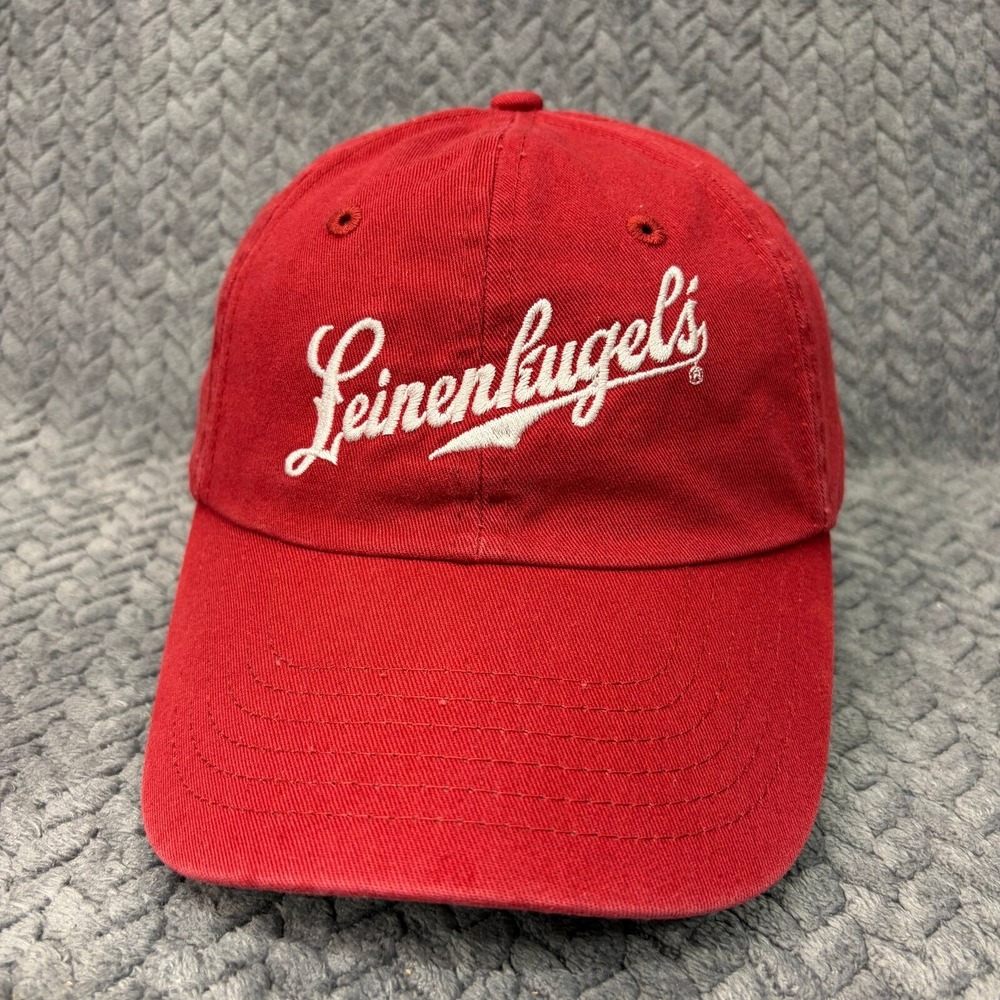 Leinenkugel's Hat Beer Promo Mens OSFM Red Embroidered Logo Dad Cap